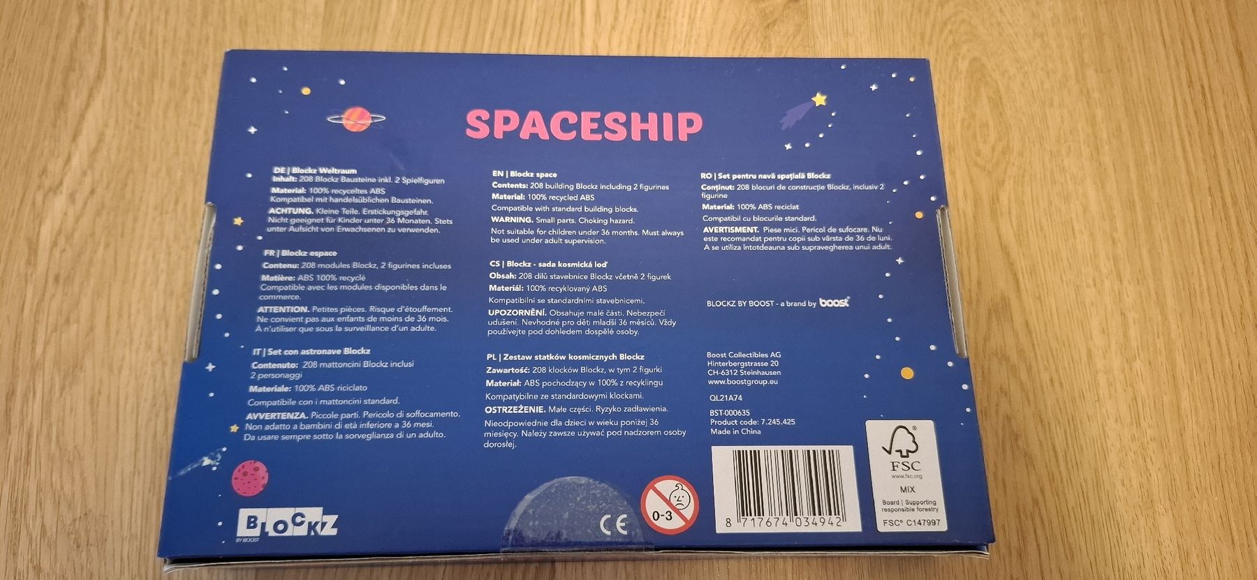 Kit di costruzioni: BlockZ SPACESHIP Bausteine Set 208 Teile – Nuovo e nell'imballaggio originale da Dietikon venduto da Miakitty 1