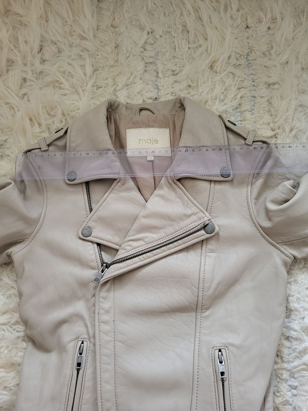 Maje Giacche: Veste en cuir "Maje" – Nuovo (secondo la descrizione) da St-Prex venduto da natali78 5