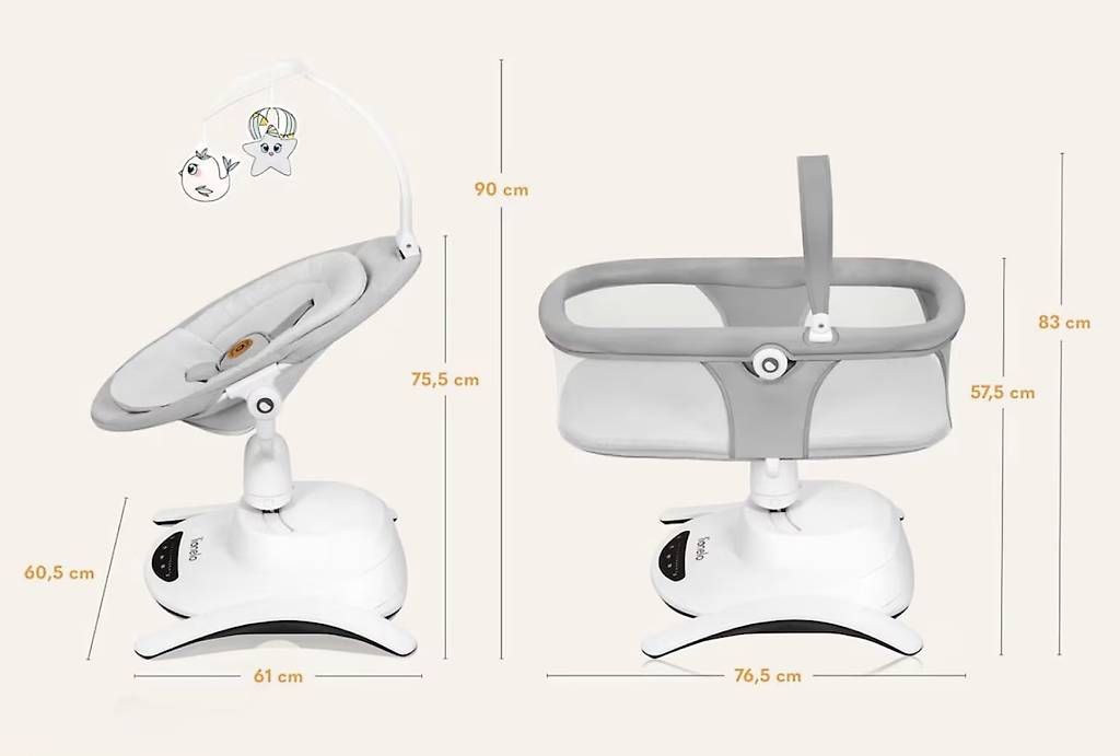 Sdraiette & Sdraiette a dondolo: Babyschaukel Bella Set 2in1 – Usato da Zürich venduto da baj_7tbs 1