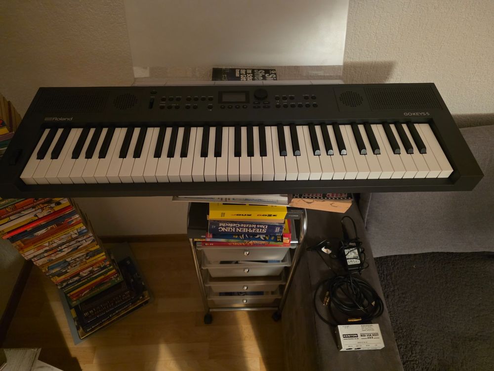 Roland GO:Keys5 inkl. Notenständer u Kenton USB to Midi Host (Neu ...