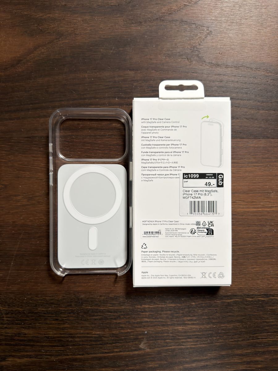 Apple Cover & Protezioni schermo: Apple iPhone 17 Pro Clear Case – Nuovo (secondo la descrizione) da Basel venduto da Sharki_ 1