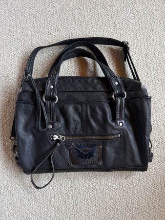 Zadig & Voltaire Crossbody Black Leather Bag