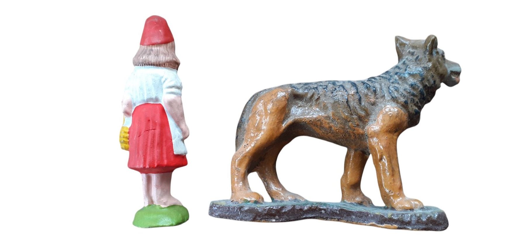 Statuette: Figur Rotkäppchen + Wolf – Usato da Mörschwil venduto da lindaswunderkiste 9