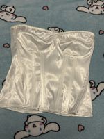 White Corset Top - Size S - Y2K