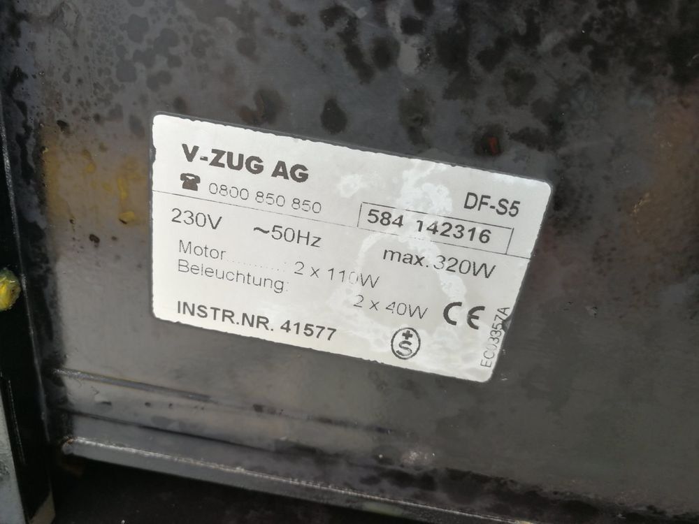 V-Zug Cappe di aspirazione: Dunstabzugshaube & Dampfabzug V-ZUG – Usato da Spreitenbach venduto da Space_X 5