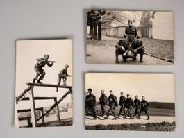 3 alte Schweizer Militär-Fotokarten