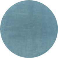 SONDERPREIS ▶️ Runder Teppich Pastellblau Super Soft neu