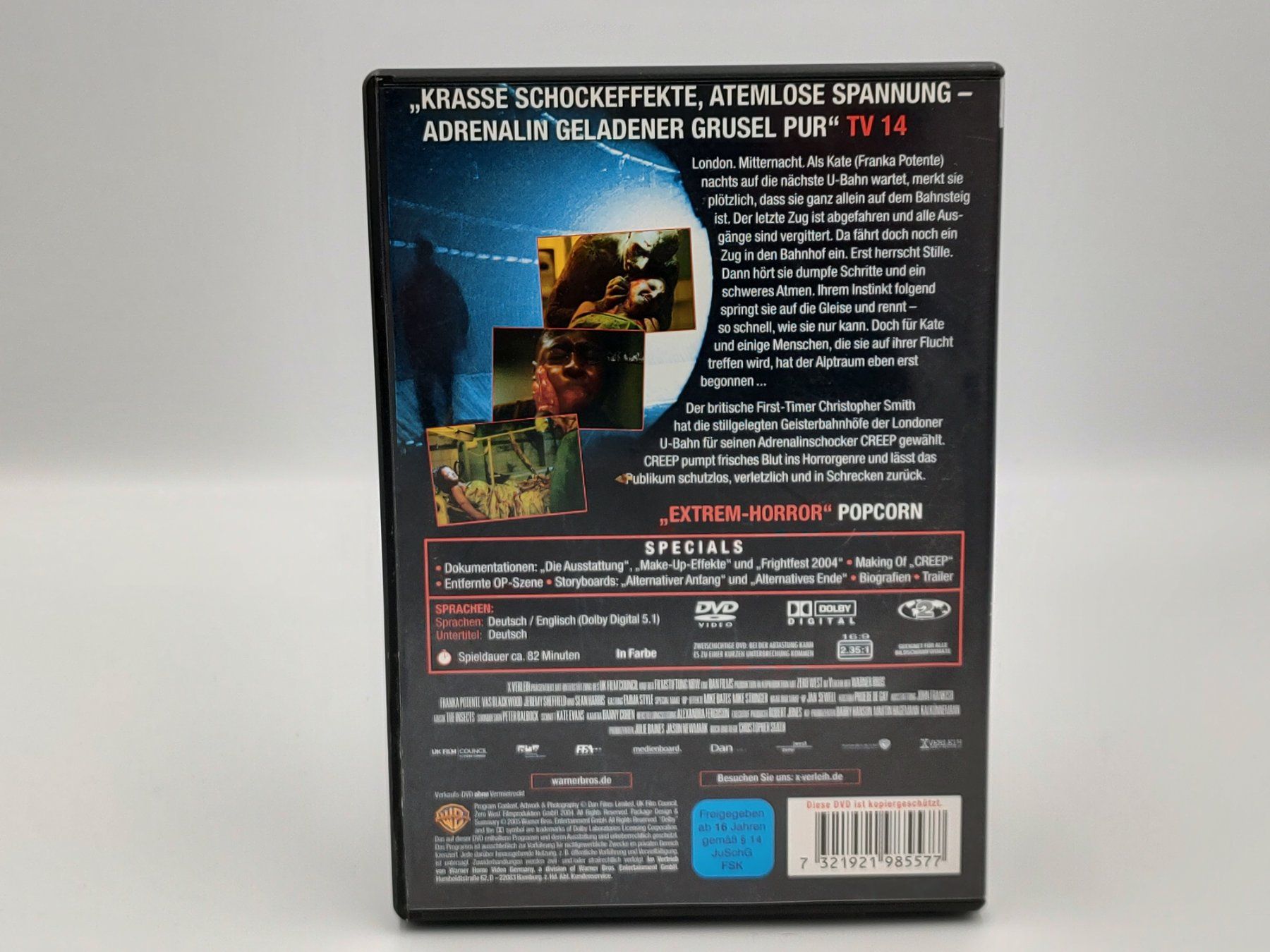 Tutti i DVDs: CREEP - Versand, nur CHF 2.50! – Usato da Siblingen venduto da goodprice24 1