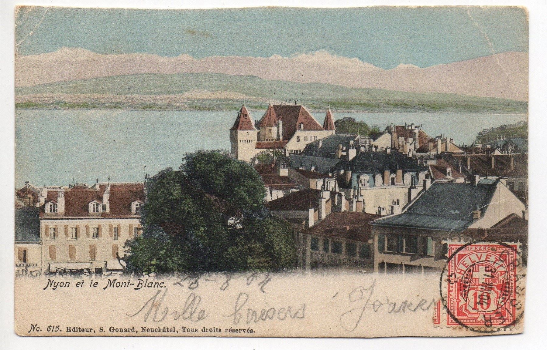 Cartes postales: NYON et le Mont-Blanc – D'occasion à Jona par philajona