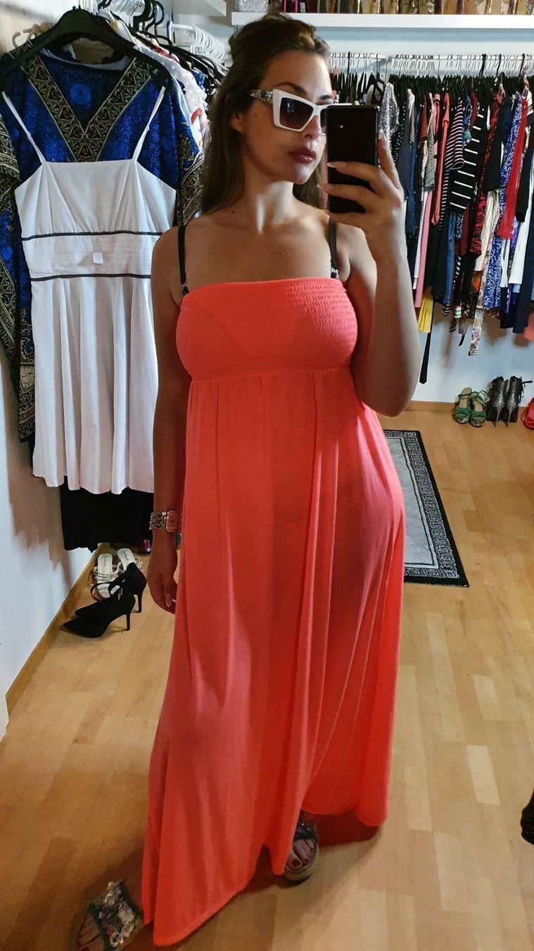 Kleider: Sommer Strandkleid Maxikleid mit Beinschlitz Gr. 38/40 – Gebraucht aus Wald ZH von CapLux 1