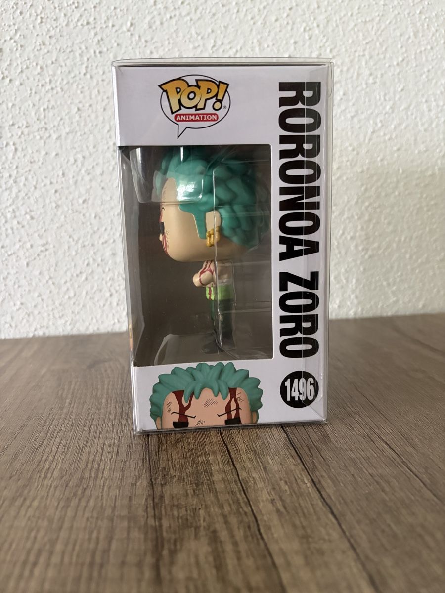 Funko Figuren: Funko pop roronoa Zoro 1496 hot topic exclusive glow error – Neu und originalverpackt aus  von  3