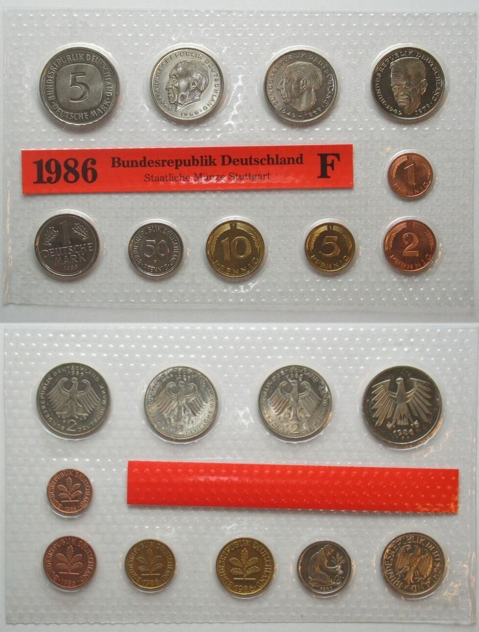 Alle Münzen: BRD KMS 1986 F 12,68 DM – Gebraucht aus Riehen von sesambestcoins2004