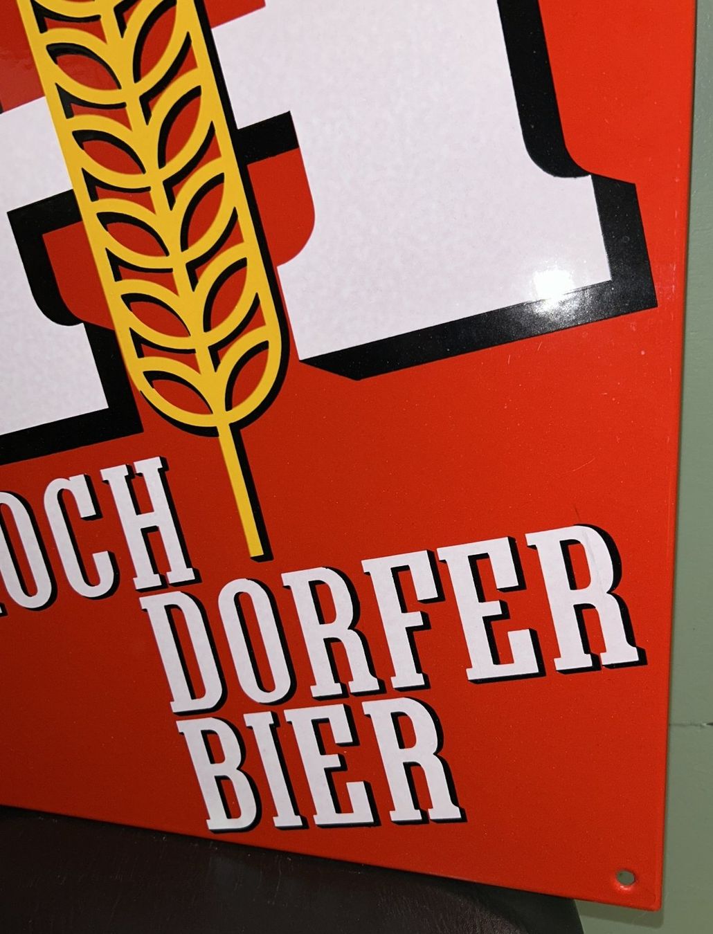 Insegne: Hochdorfer Bier Emailschild – Usato da Lüchingen venduto da Aw67 2