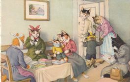 Katzen im Wartezimmer vom Zahnarzt