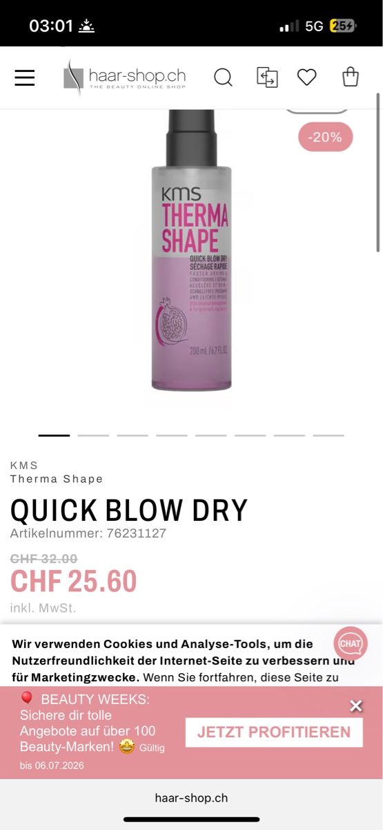 Haarpflegeprodukte: KMS Therma Shape Quick Blow Dry 200 ml neu – Neu und originalverpackt aus Arch von sibylle.anne