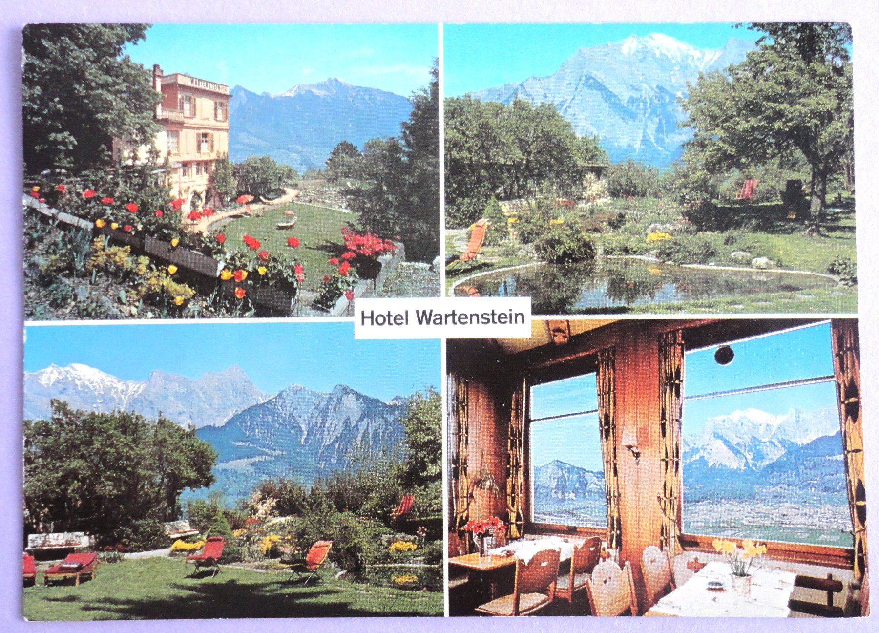 Cartoline postali: Hotel-Rest. Wartenstein, Bad Ragaz – Usato da Fétigny venduto da Billy2miny