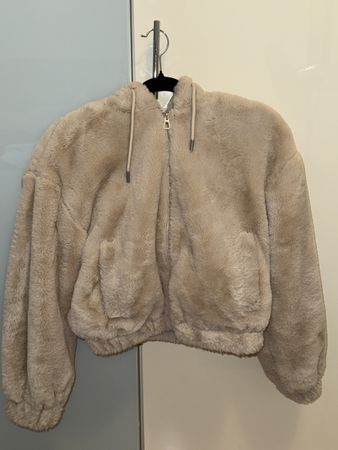 BEIGER TEDDY-FLEECE-HOODIE