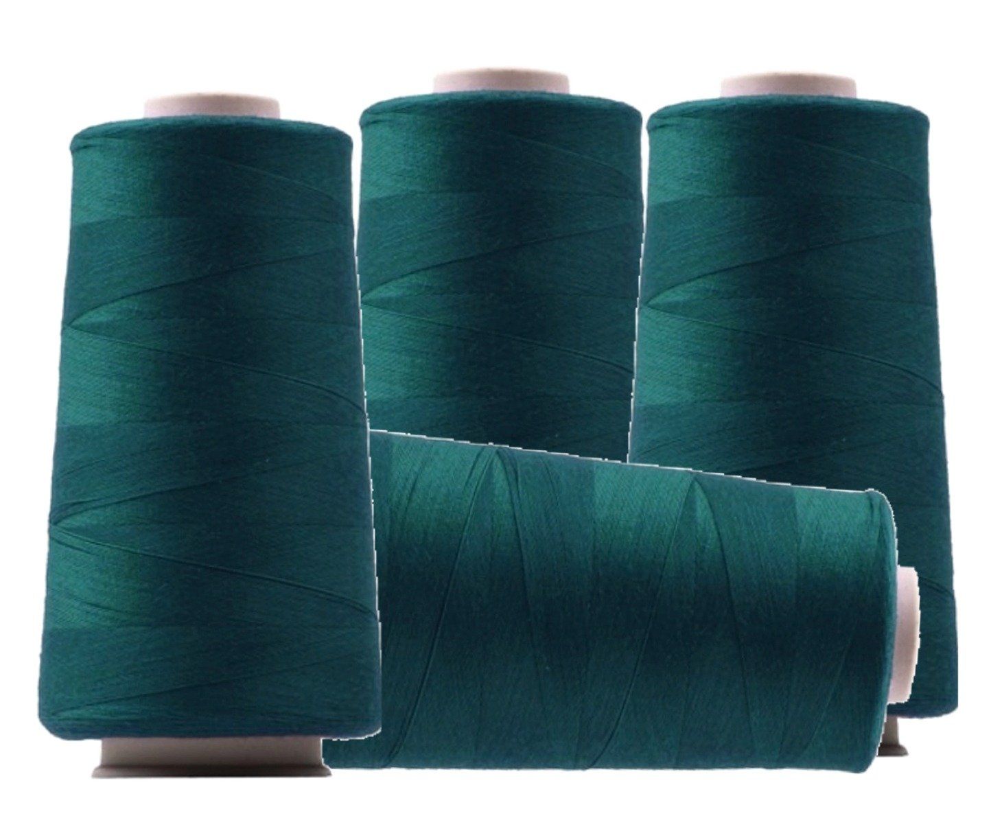 Kordeln & Faden: Overlockgarn, 3000m, Polyester - türkis-grün 11 – Neu (gemäss Beschreibung) aus Leimbach TG von ziernaht