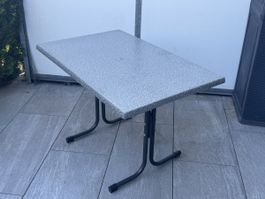 Gartentisch Steinoptik, klappbar**