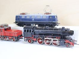 Märklin 3 x Loks H0 1960er - Set