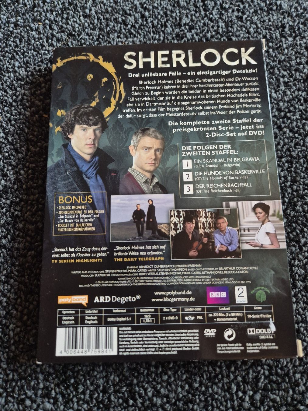 Alle DVDs: Sherlock Staffel 2 – Gebraucht aus Ruswil von jan_bxl5 1