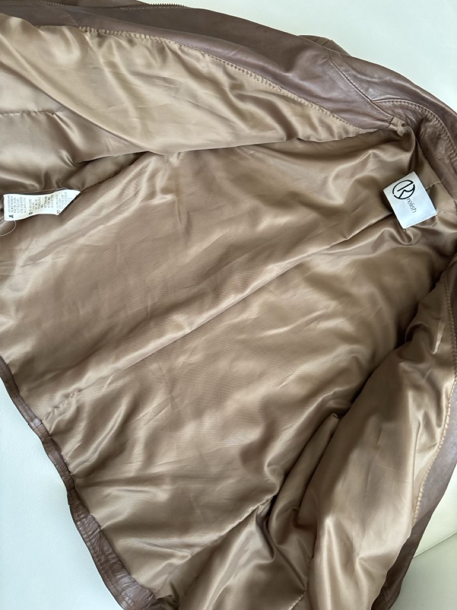 Giacche: Relish Lederjacke, Braun! – Usato da Nebikon venduto da Draga25 5