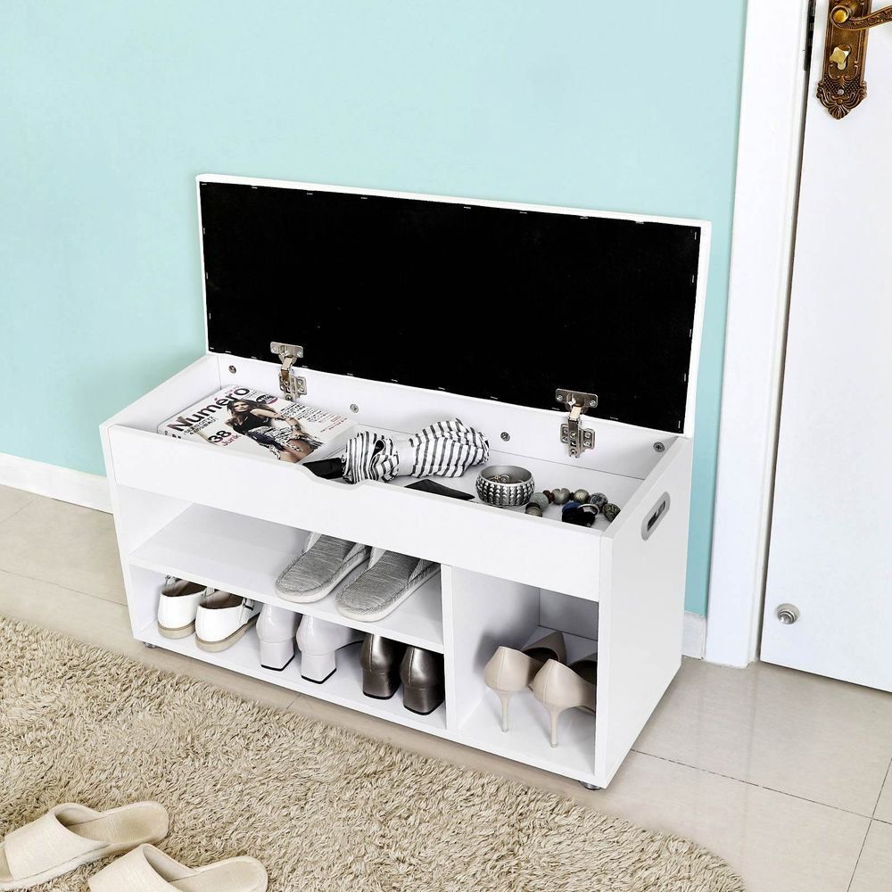 Panchine: Gepolsterte Schuhbank 3 Fächer Weiss – Nuovo e nell'imballaggio originale da Lachen SZ venduto da MAMORU-MOEBEL 5