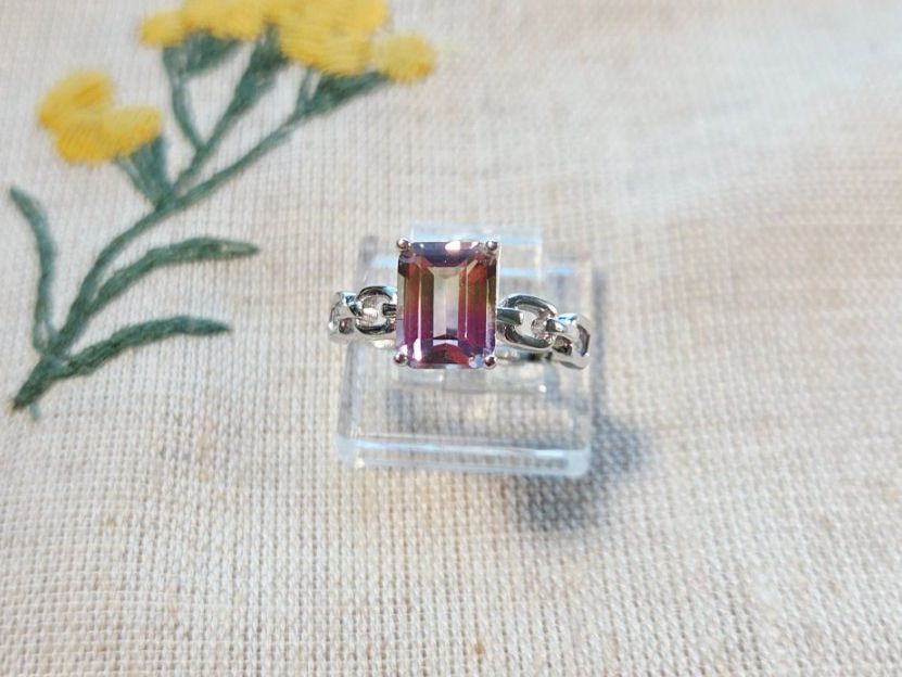 Anelli: NEW - S925 Ametrine Ring (Adjustable) – Nuovo (secondo la descrizione) da Zürich venduto da cin_wcf6