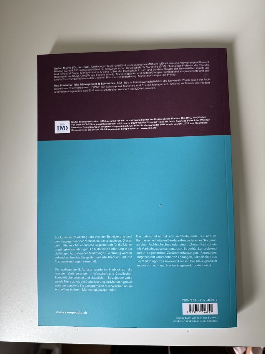 Libri: Marketing - Eine praxisorientierte Einfuehrung – Usato da Solothurn venduto da delialiliane 2