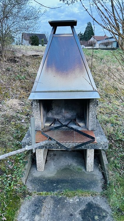 Steinofen Grill outdoor Grillrost Schwenkarm Kaufen auf Ricardo