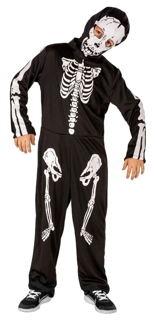 Kostüme: Kinder Skeleton Kostüm – Neu und originalverpackt aus Rotkreuz von Fasnachtsparadies