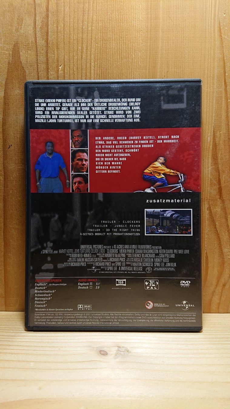 Alle DVDs: CLOCKERS DVD mit Harvey Keitel – Gebraucht aus Wilderswil von Exebub 1
