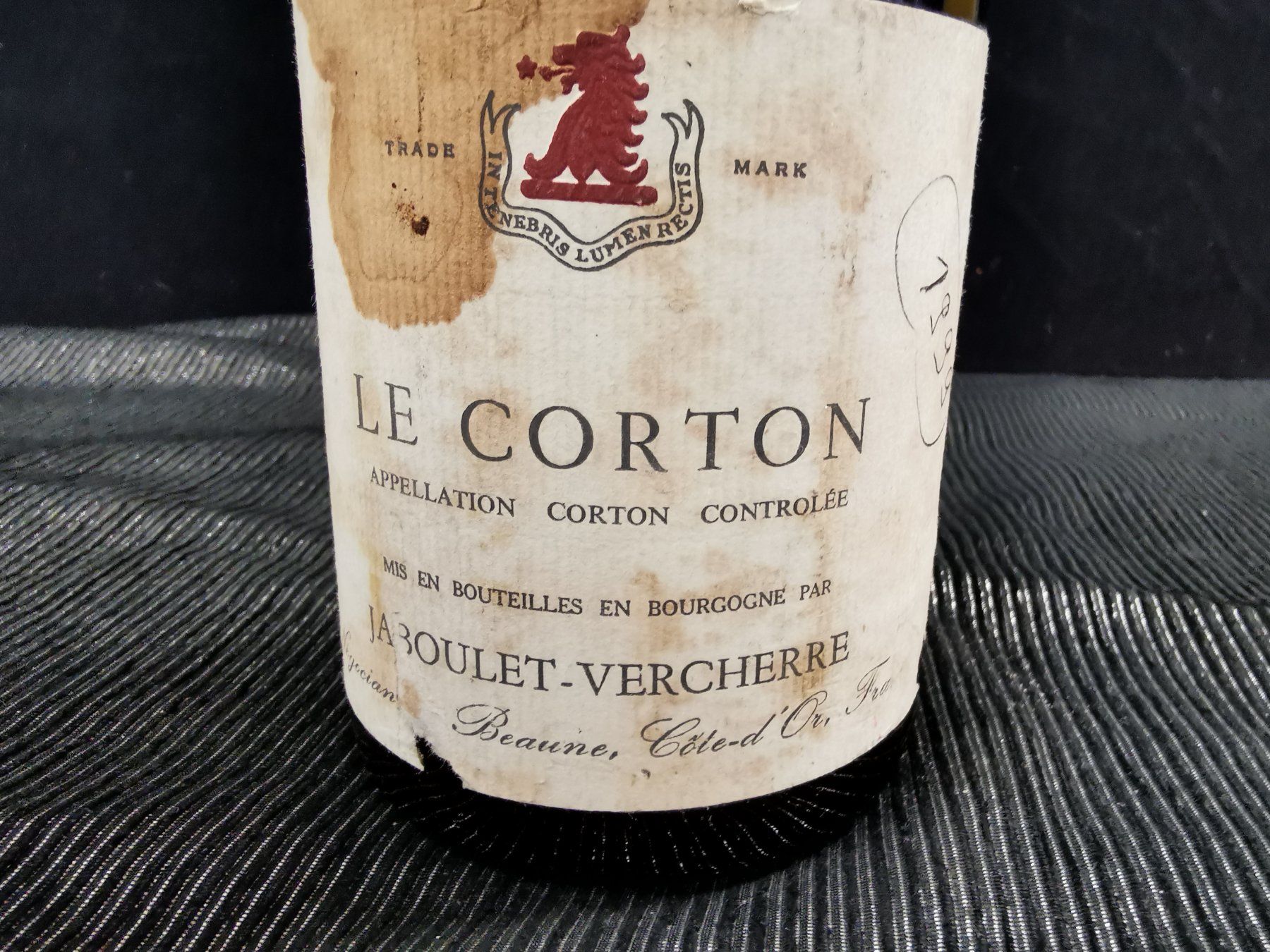 Vino: LE CORTON JABOULET-VERCHERE – Nuovo (secondo la descrizione) da Genève venduto da Leboucheoreilles 1