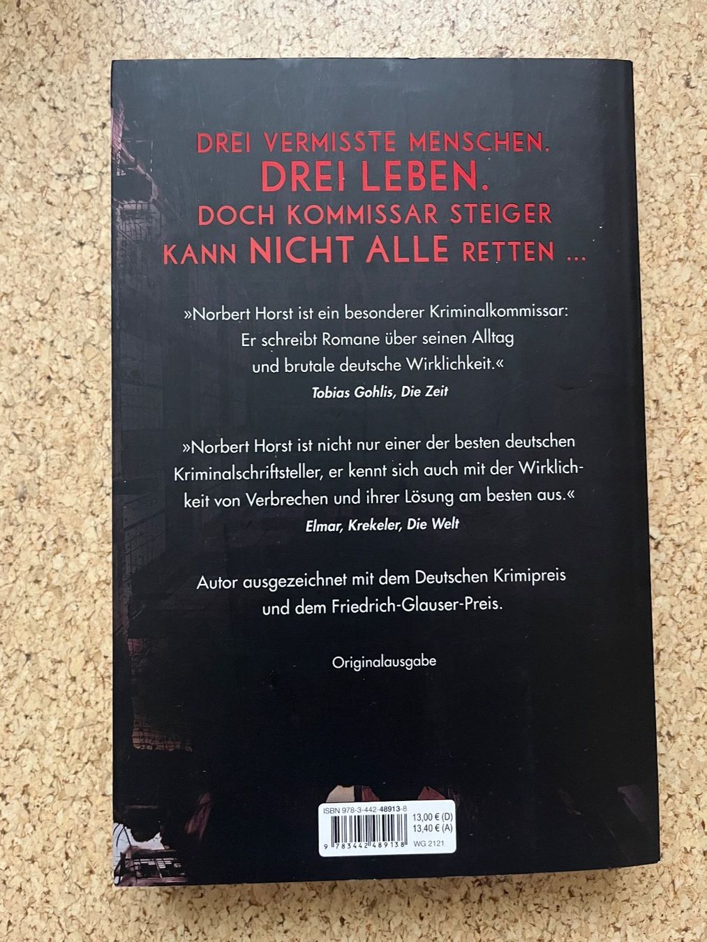 Bücher: Taschenbuch "Bitterer Zorn", Norbert Horst – Gebraucht aus Grosswangen von Vita500 1