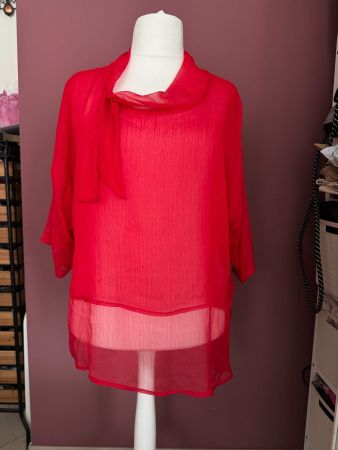 Niederberger Bluse / Tunika rot Gr.48-52