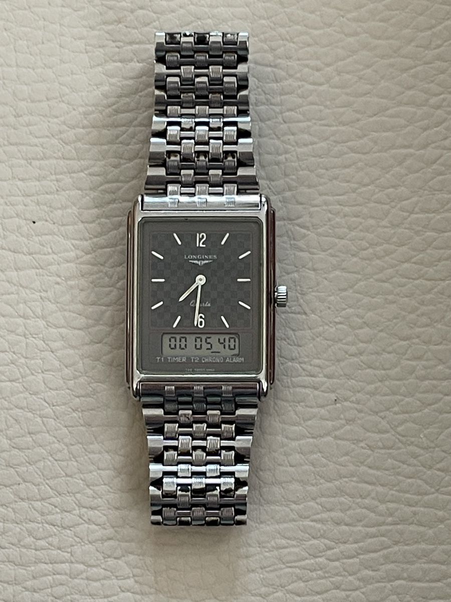 Longines Orologi: Montre Longines Split 5 Quartz Chrono Alarm – Usato da Posieux venduto da Angeles82 1