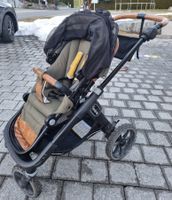 Kinderwagen Emmaljunga NXT90 grün braun gebraucht Zustand