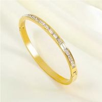 Stainless Steel Zirconia Bracelet with a Clasp