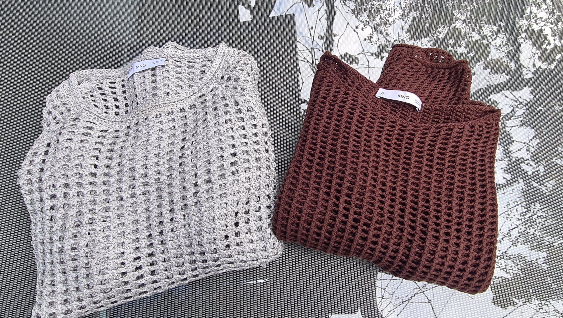 Mango Pullover & Sweatshirts: Mango Netzpullover NEU Silber + Netzpullover braun gratis S – Neu (gemäss Beschreibung) aus Wettingen von Mahariko