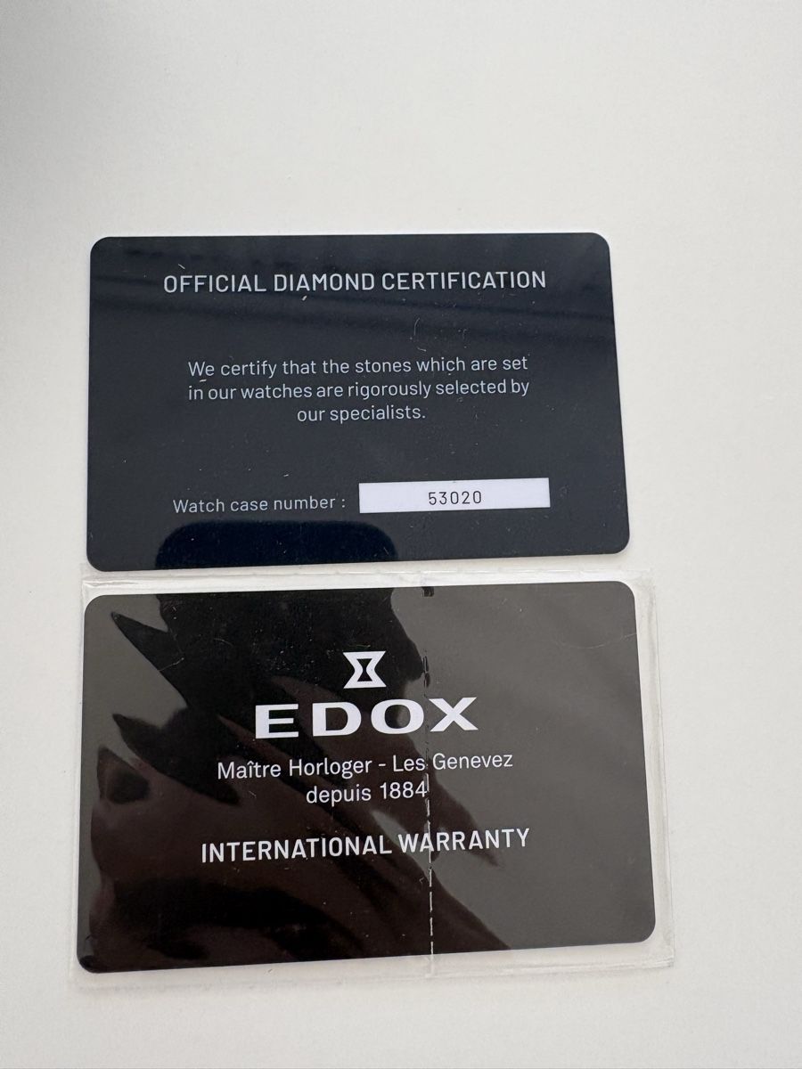 Edox Orologi: Edox Delfin Diver Date 38 Diamonds – Nuovo e nell'imballaggio originale da Zürich venduto da Peter_Sz 5