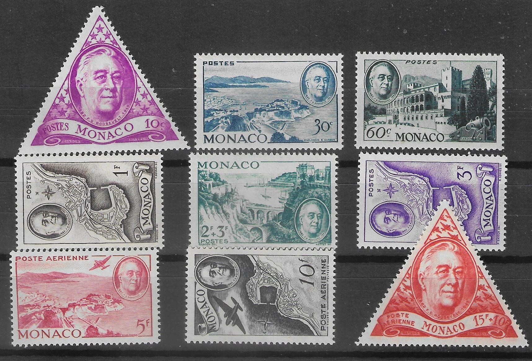Alle Briefmarken: Monaco No. 321-330** postfrisch – Neu und originalverpackt aus Ettingen von Kartenplanet