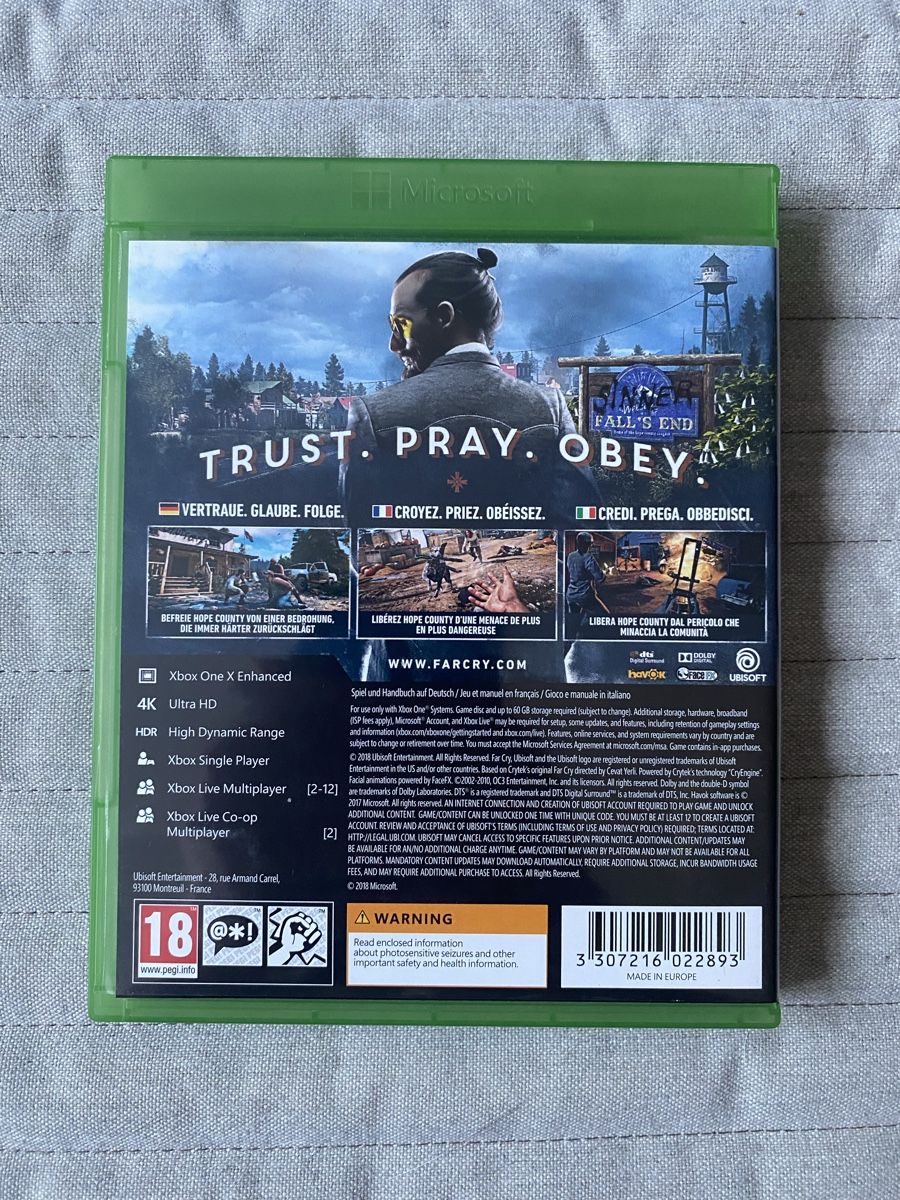 Microsoft Giochi: Farcry 5 für Xbox One – Usato da Thunstetten venduto da Virus_33 2