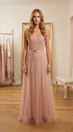 Marchesa Notte – Original Abendkleid in Blush Pink, Grösse M