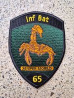 *** Badge Inf Bat 65 (schwarz) ohne klett ***