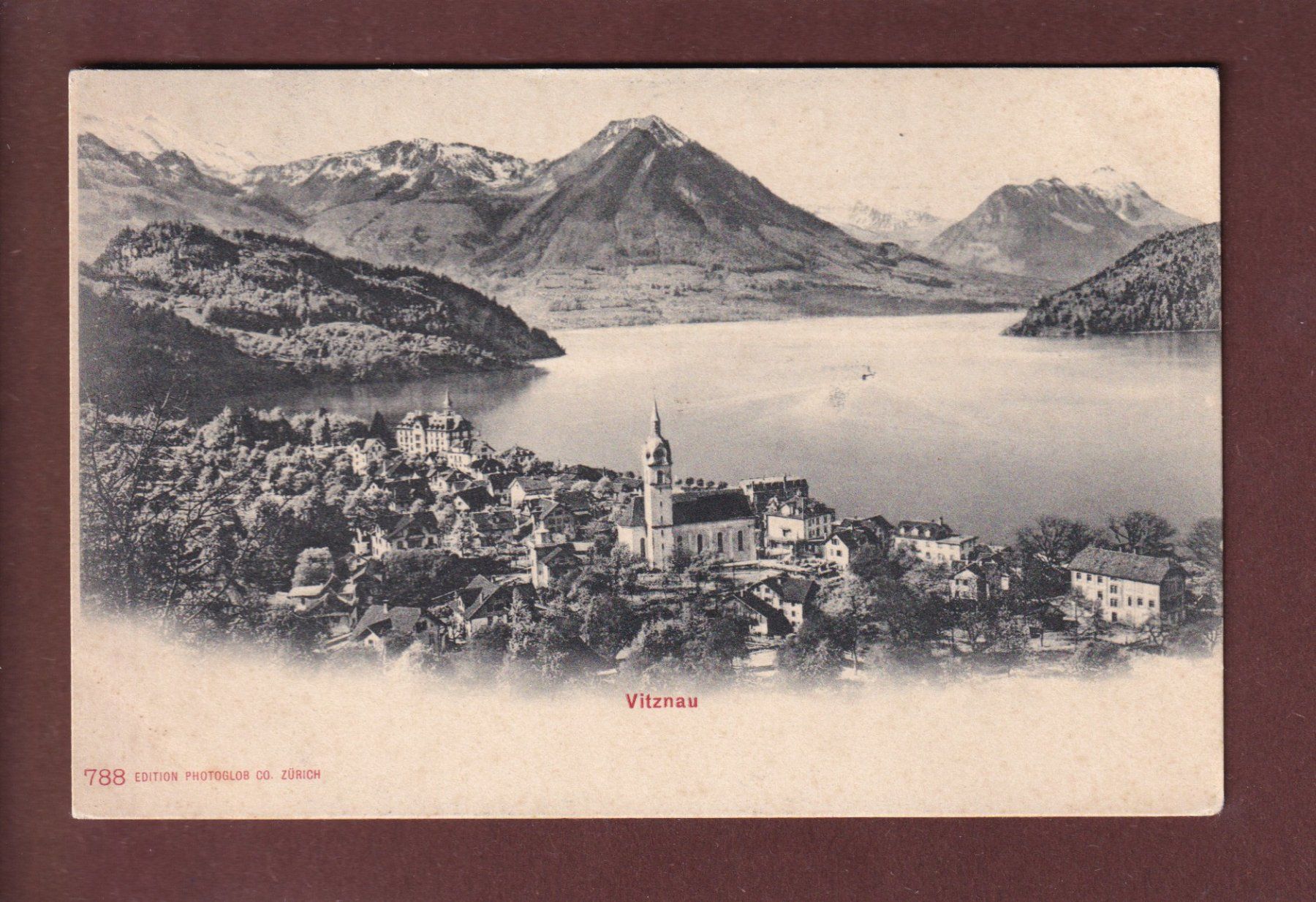 Cartoline postali: VITZNAU – Usato da Pully venduto da nicecards