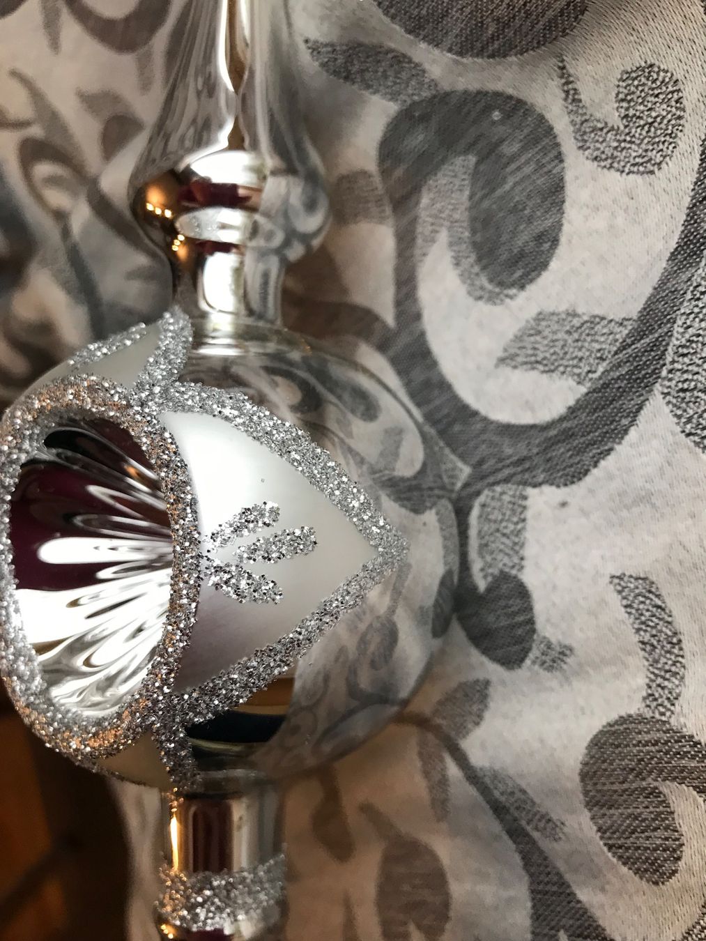 Alle Dekorationen: Silberne Baumspitze mit Einstich Spitze Christbaumspitz – Neu (gemäss Beschreibung) aus Alpnach Dorf von marvo 3