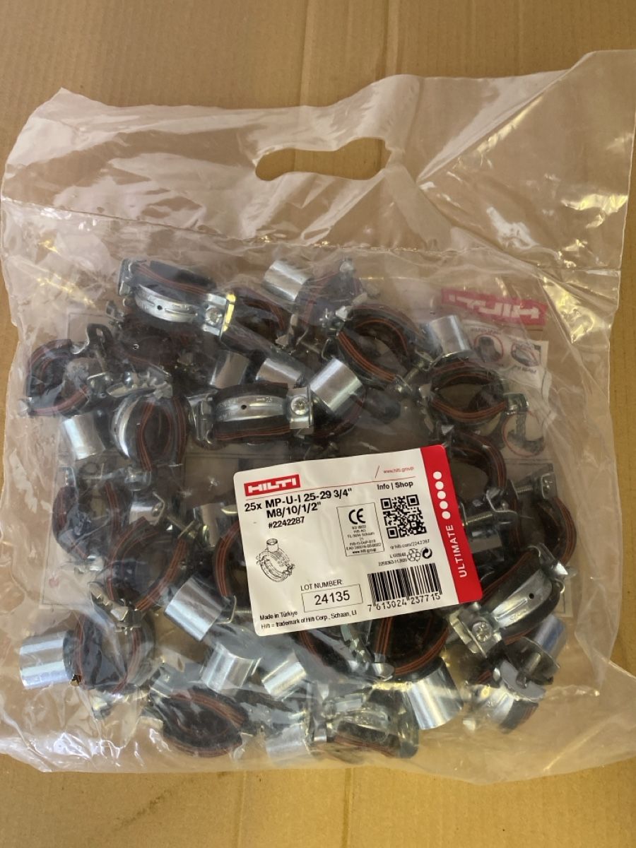 Hilti Alle Werkzeuge: Hilti Schellen 25 Stück OVP – Neu und originalverpackt aus Zeiningen von rot_2xls