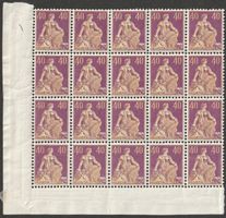 107 ** (20x) Postfrischer Bogenteil Kat. 700.-