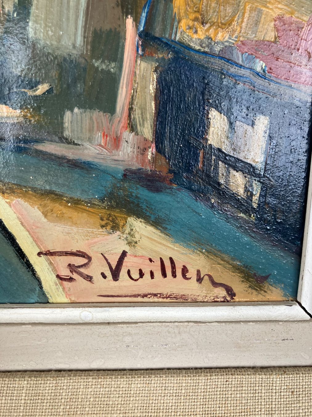 Gemälde: Roger Vuillem, Rue à Montmartre – Gebraucht aus La Tour-de-Peilz von mon_pd6m 1