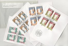 15-18 von jeder Marke einen grossen Portosatz als FDC